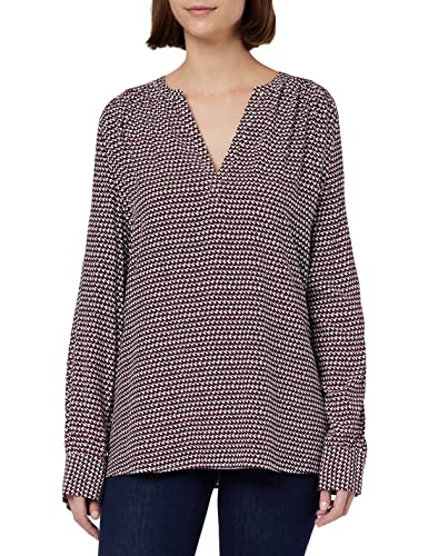 Tommy Hilfiger Damska bluzka VIS CDC z dekoltem w serek LS, flaga Th Geo Micro, 38