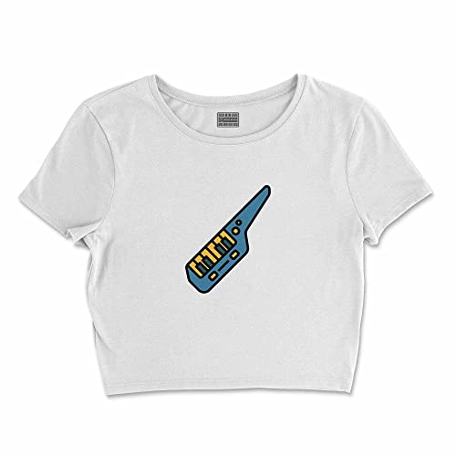 Bona Basics, Koszulka damska z nadrukiem cyfrowym,%100 bawełna, biała, casualowa, topy damskie, rozmiar: XL, biały, XL Krótki