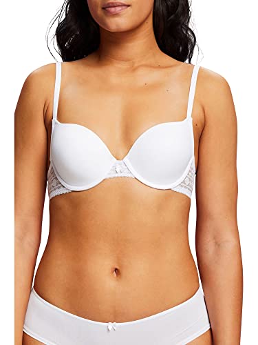 ESPRIT Damski nowoczesny biustonosz koronkowy Par Sexy wyściełany, 100, 70B