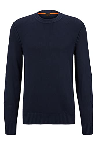 BOSS męska kurtka z dzianiny Aropo, Ciemnoniebieski 404, M