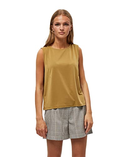 DESIRES Damska bluza Juliet Sleeveless Blouse, olive green, XXL