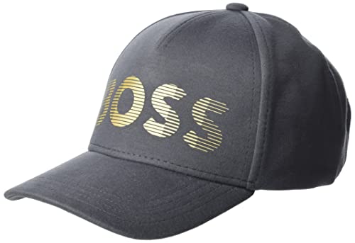 BOSS Męska czapka METASTRIPE, ciemnoszara 27, rozmiar uniwersalny, Dark Grey27., jeden rozmiar