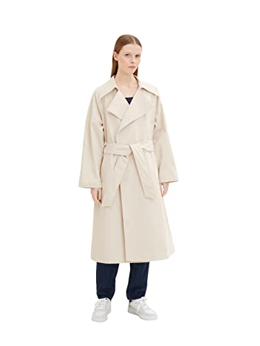 TOM TAILOR Denim Damski Płaszcz 1035318, 13808 - Creme, M