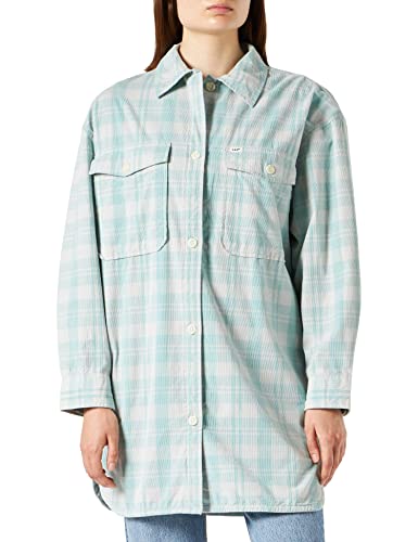 Koszulka damska Lee Elongated Oversshirt, Dusty Jade, XL