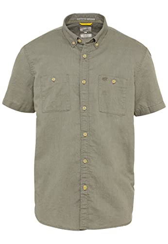 camel active Męska koszula 409219/1S49, khaki, 3XL, khaki, 3XL