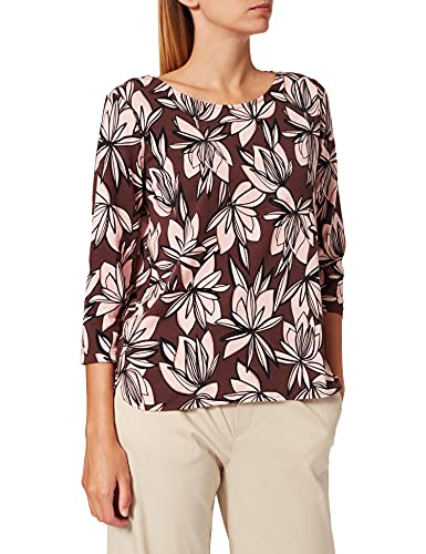 Gerry Weber Koszulka damska, Kasztan/róża/nadruk, 34