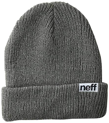 NEFF Unisex's Fold Heather czapka beanie, Wrzosowy węgiel drzewny, Jeden rozmiar