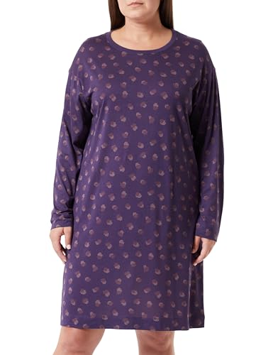 Triumph Damska koszulka nocna Endless Comfort NDK LSL, Violet - Dark Combination, 36