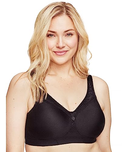 Glamorise Biustonosz bez fiszbin MagicLift bez fiszbin w dużych rozmiarach, rozmiar plus, nr 1007, czarny, 75G