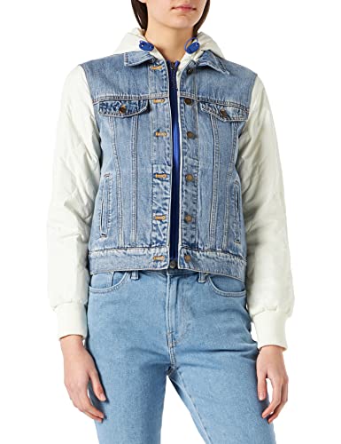 Desigual Damska kurtka Chaq_san Fra Denim, niebieski, XS