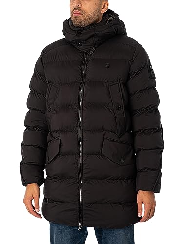 G-STAR RAW G-Whistler męska kurtka z kapturem, Czarny (Dk Black D20102-D199-6484), XXL