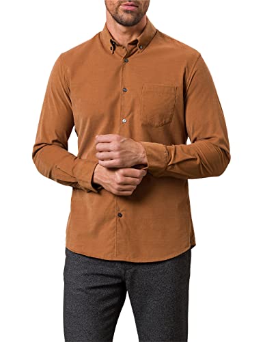Pierre Cardin Męska koszula z długim rękawem, beżowy, 3XL