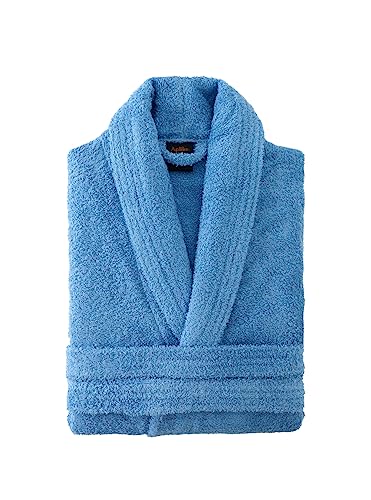 Top Towel - Szlafrok Unisex - Szlafrok prysznicowy dla mężczyzn lub kobiet - 100% Bawełna- 500g/m2 - Szlafrok frotte, LAVANDA, L