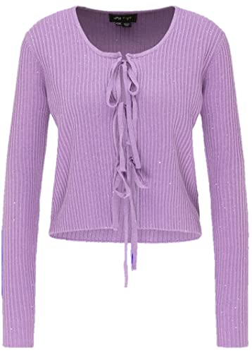 LEOMIA Damski kardigan 11118466-LE02, jasnofioletowy, XL/XXL, jasnoliliowy, XL-XXL