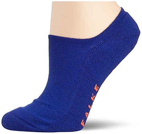 FALKE Stopki Keep Warm Invisible żywa wełna damskie czarne białe wiele innych kolorów stopki niewidoczne bez motywu oddychające High Cut z pluszową podeszwą 1 para