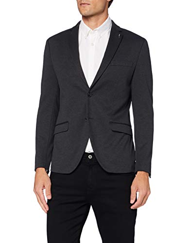 SELECTED HOMME Męska marynarka Slhslim-Byron BLZ B Noos Blazer, Ciemnoszary/wzór: czarny, 46