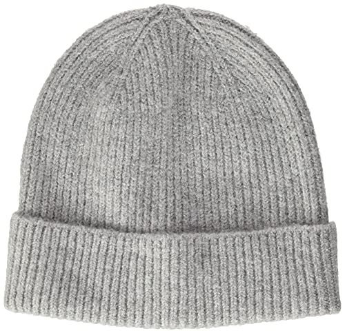 Pieces Damska czapka z kapturem Pcdebbie Noos Bc Beanie, Jasnoszary melanż, Rozmiar uniwersalny