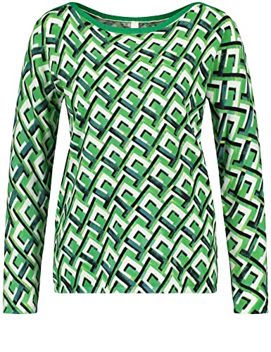 GERRY WEBER Edition Sweter damski 870507-44711, zielony nadruk, 38, Zielony nadruk, 38