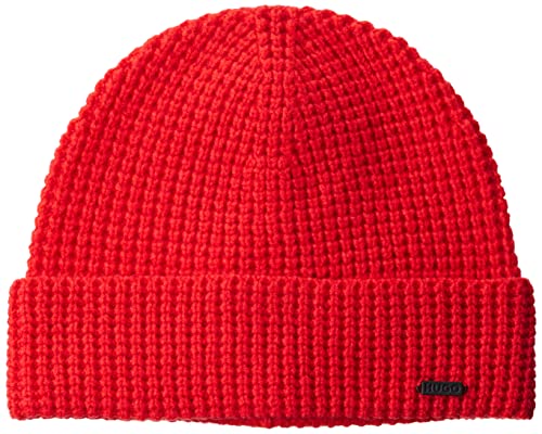HUGO Męska czapka beanie, Open Pink693, rozmiar uniwersalny