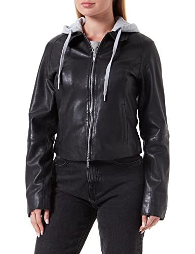 Freaky Nation Damska kurtka skórzana Liva-FN, czarna, XS, czarny, XS