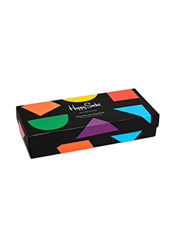 Happy Socks 4-Pack Classic Wielobarwny Socks Box, kolorowe i zabawne, Skarpety dla kobiet i mężczyzn, Wielobarwny (36-40)