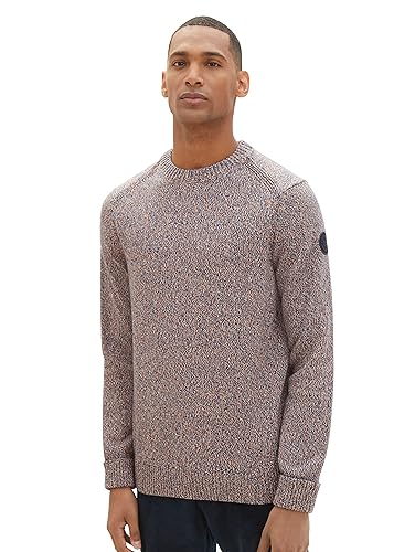 TOM TAILOR sweter męski, 34234 - Blue Orange Mouline, M