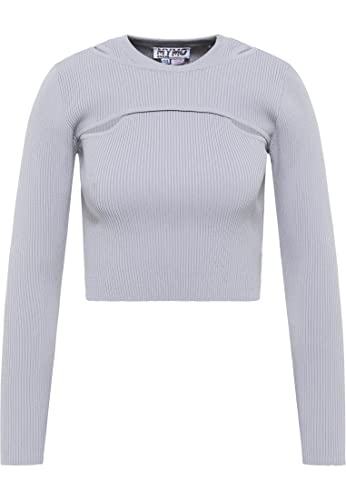 myMo ATHLSR Damski sweter z dzianiny 13719487, szary, XL-XXL
