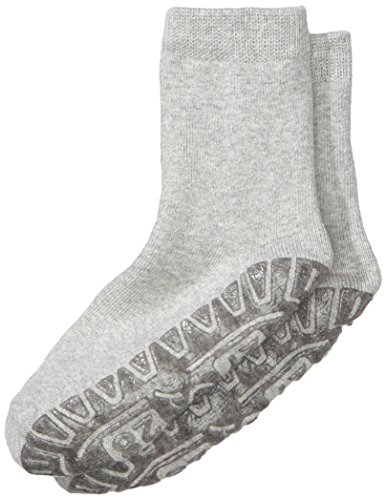 Sterntaler Skarpetki z gumową podeszwą antypoślizgowe Unisex Baby, Szary (Srebrny Melange 542), 32