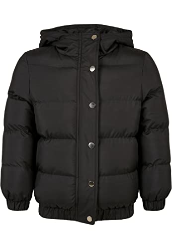 Urban Classics dziewczęca kurtka z kapturem, czarny, 110/116 cm