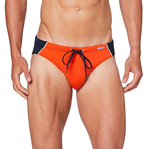 LVB Męskie spodenki kąpielowe Sporty, Blu E Arancio, 4 PL