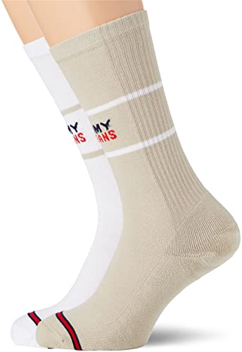 Tommy Hilfiger Skarpety unisex Crew Sock, Sand, 39-42 EU