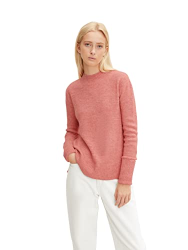 TOM TAILOR Denim Damski Sweter z dzianiny 1033553, 30562 - Peach Pink Melange, XS