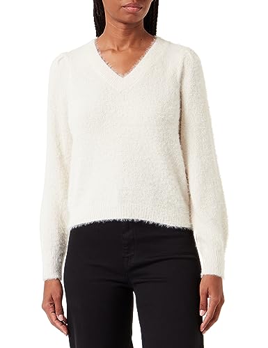Bestseller A/S Damski sweter VMNEWPOILU LS V-Neck Boo, brzoza, XL, Birch, XL