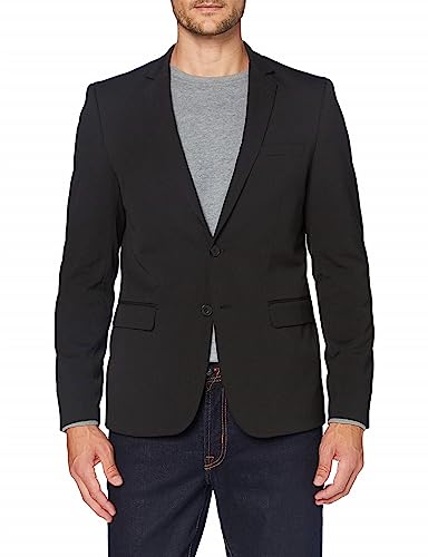 CASUAL FRIDAY CFBernd Blazer męska marynarka garniturowa Slim Fit, Czarny (50003), 46