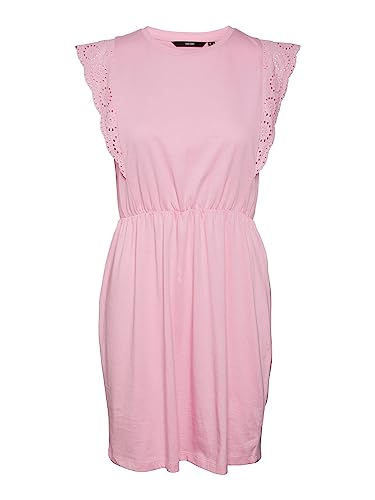 Vero Moda Damska koronkowa krótka sukienka Vmhollyn Sl Noos, Bonbon, M, Bonbon, M