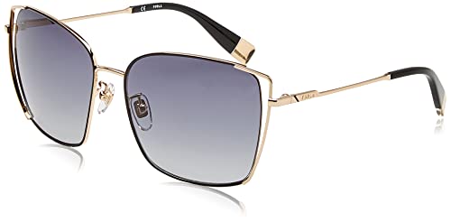 Furla Unisex SFU600 okulary przeciwsłoneczne, złote, 59, złoto, 59