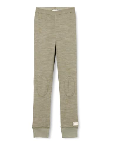NAME IT Chłopięce NMMWYLA Wool/VIS LONGJOHN XXIII legginsy, Bright White, 110, Bright White, 98