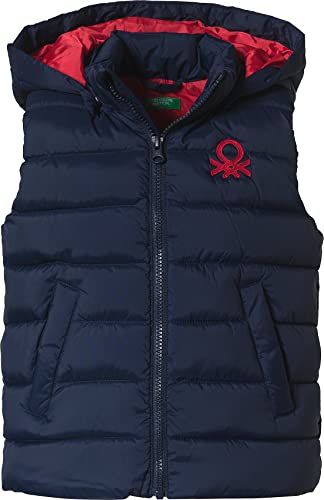 United Colors of Benetton Kamizelka dla dzieci i młodzieży, Ciemnoniebieski 252, 82