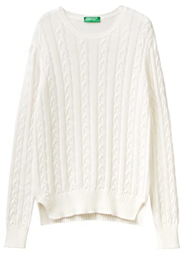 United Colors of Benetton Sweter damski, Biały 074, M