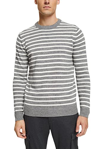 ESPRIT Sweter męski, 039/Szary Średni 5., XS