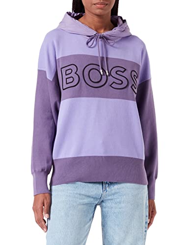 BOSS Damska bluza z dzianiny z okrągłym dekoltem, S