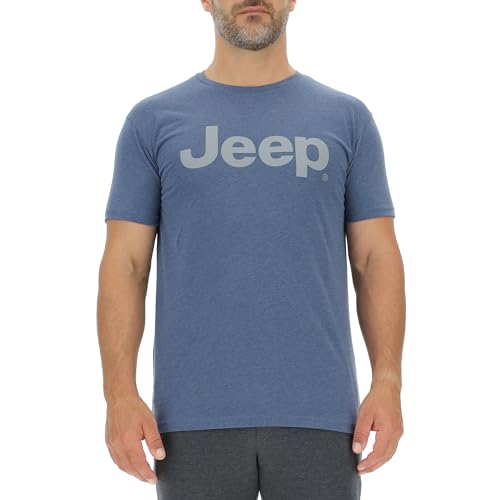 Jeep Koszulka męska, niebieski melanżowy, XL