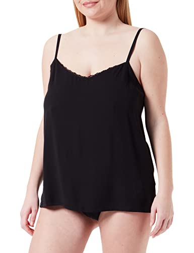 HUGO Damska kamizelka Savanna_Camisole Nightwear_Vest, czarny (Black1), XS