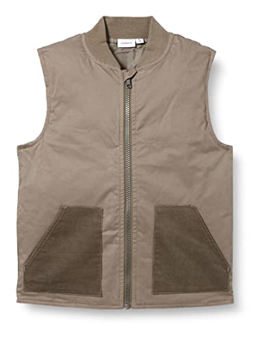 NAME IT Boy's NKMNOHI kamizelka kamizelka, Morel, 122/128, Morel, 122-128