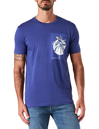 ESPRIT T-shirt męski, 500/ciemnofioletowy, L