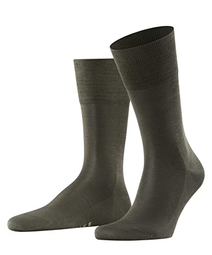 FALKE Mężczyźni Skarpety Tiago M SO Organiczna Bawełna jednokolorowe 1 Para, Zielony (Khaki 7826), 41-42