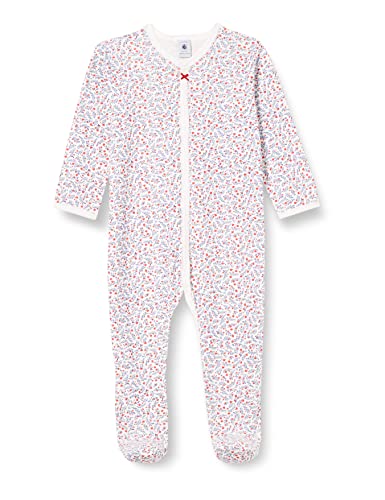 Petit Bateau Pończochy Pijama Dziewczynka, Biały Marshmallow/Multico, 0 miesi?cy