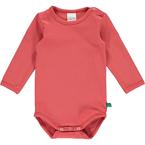 Fred's World by Green Cotton Śpioszki niemowlęce Alfa L/S body and Toddler, Cranberry, 92 cm