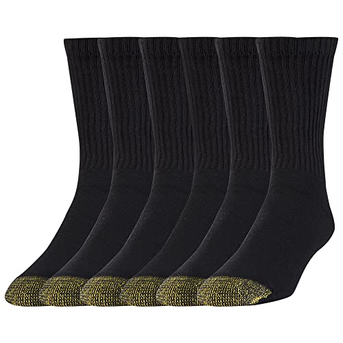 Gold Toe Skarpety męskie (6 sztuk), Czarny, Large