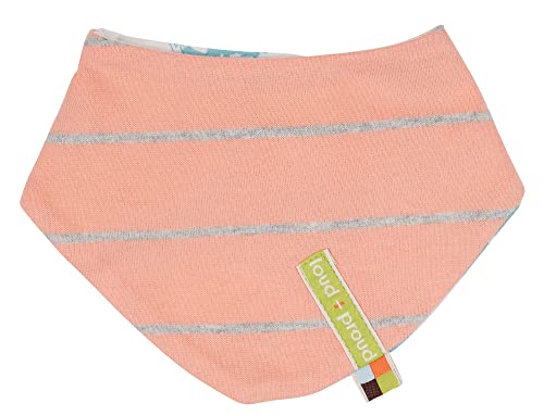 loud + proud Unisex dziecięca chusta dwustronna, certyfikat GOTS chusta na szyję, brzoskwiniowa, jeden rozmiar